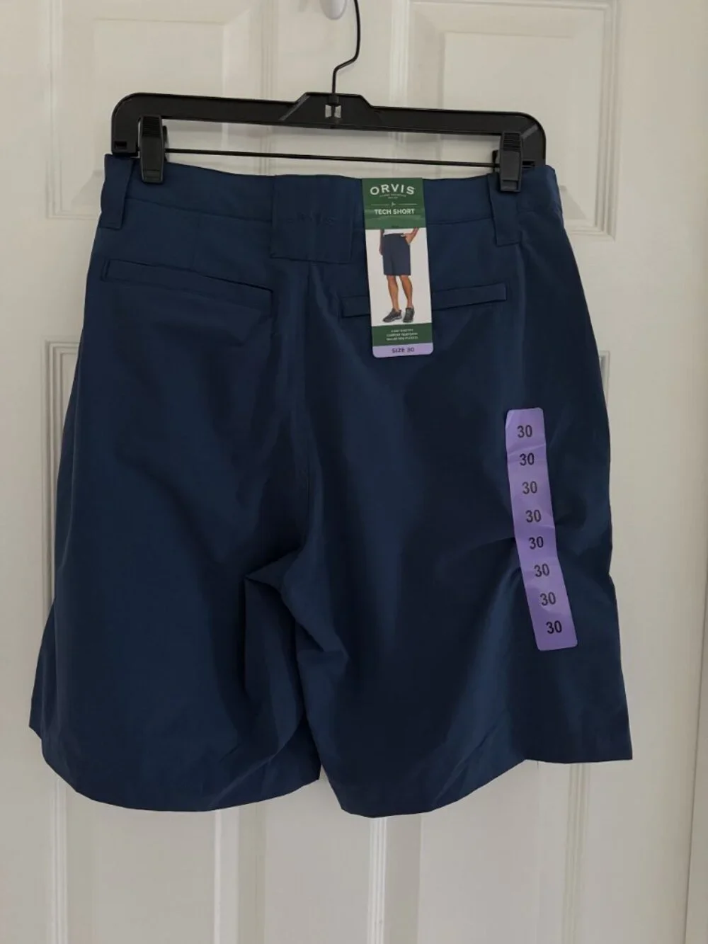 Orvis Men's Lightweight Tech Shorts Blue Or Grey Size 30 Summer Golf Sportswear